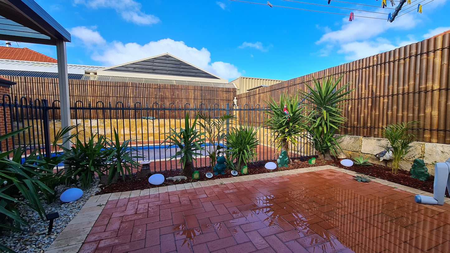 Bamboo Fence Panels Perth - Dark Colour (H1200 x W1000mm)