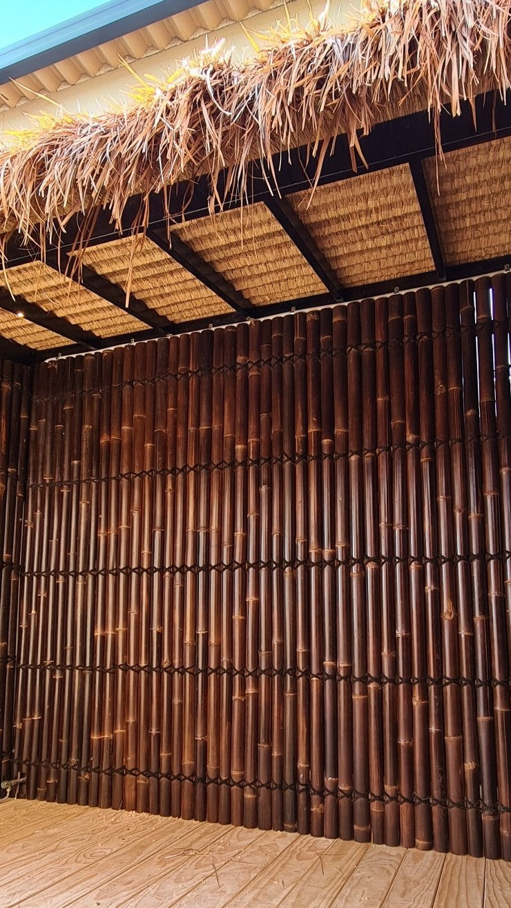 Bamboo Fence Panels Perth - Dark Colour (H2400 x W1000mm)