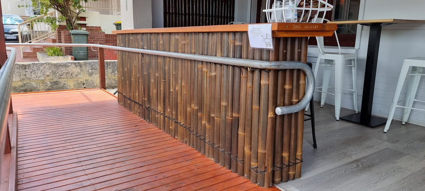 Bamboo Fence Panels Perth - Dark Colour (H1200 x W1000mm)