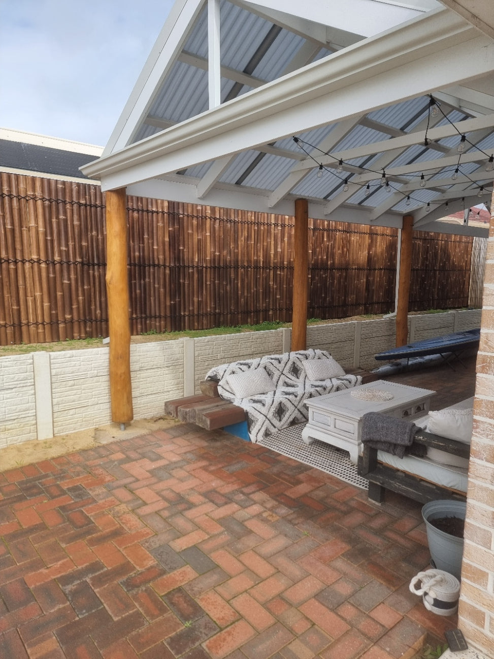 Bamboo Fence Panels Perth - Dark Colour (H1800 x W1000mm)