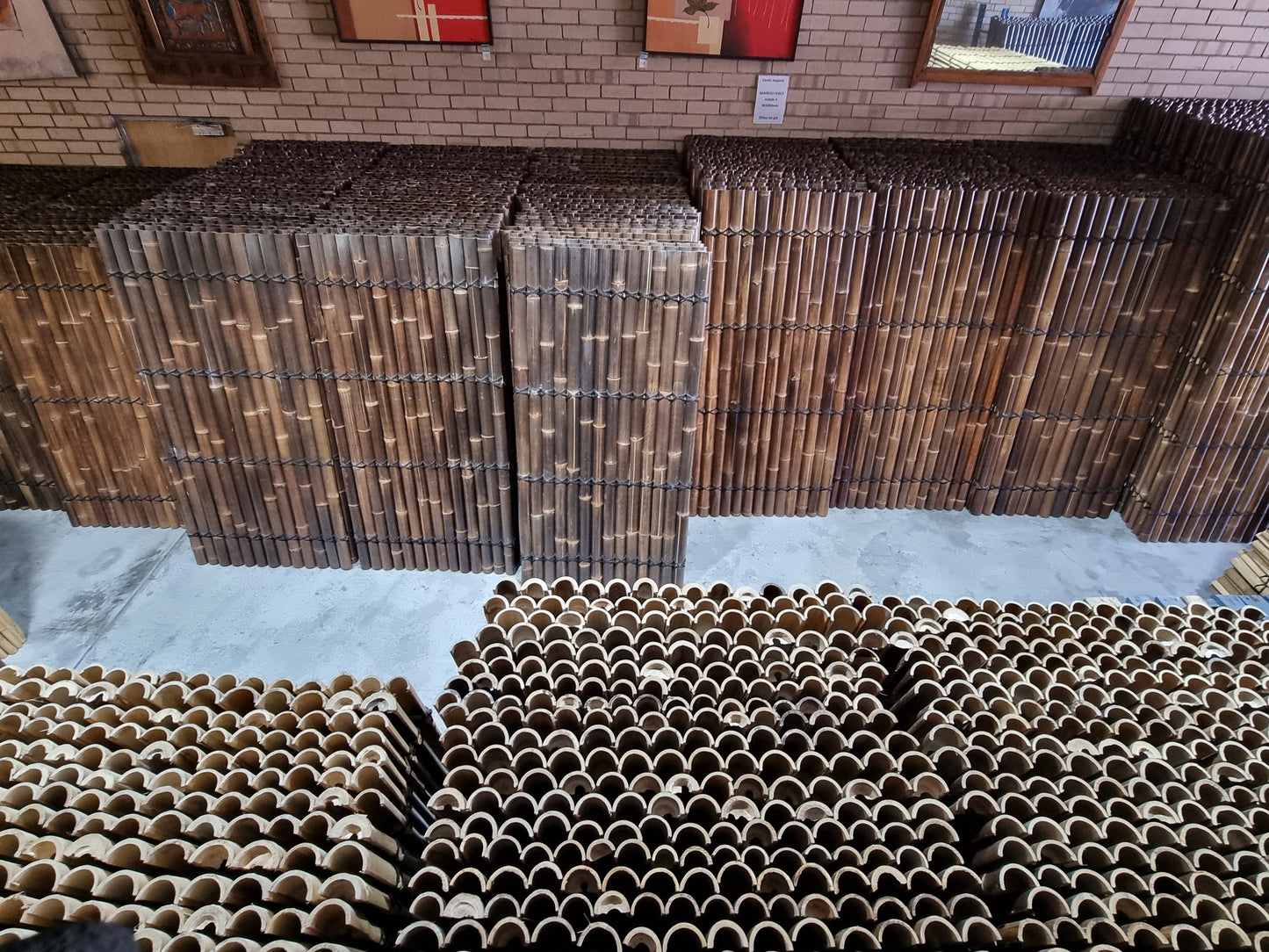 Bamboo Fence Panels Perth - Dark Colour (H1200 x W1000mm)