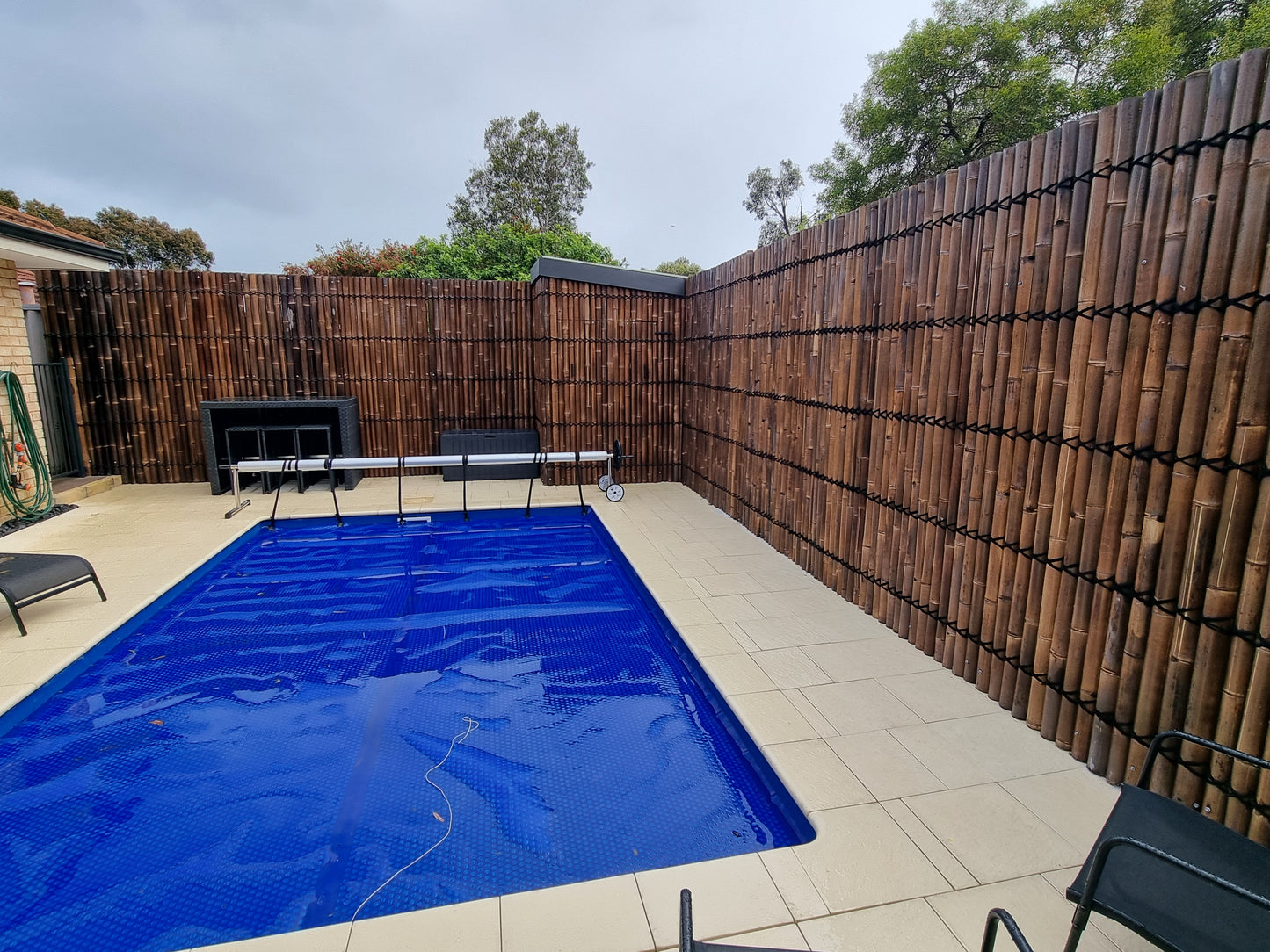 Bamboo Fence Panels Perth - Dark Colour (H2400 x W1000mm)