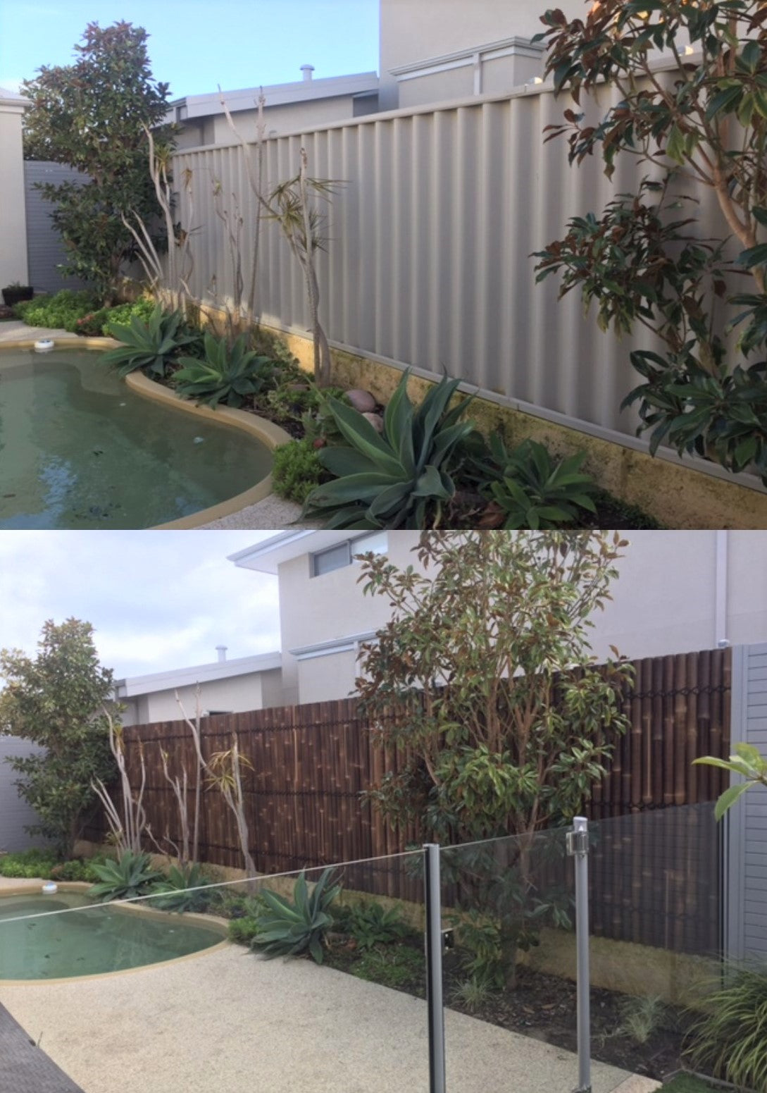 Bamboo Fence Panels Perth - Dark Colour (H2000 x W1000mm)