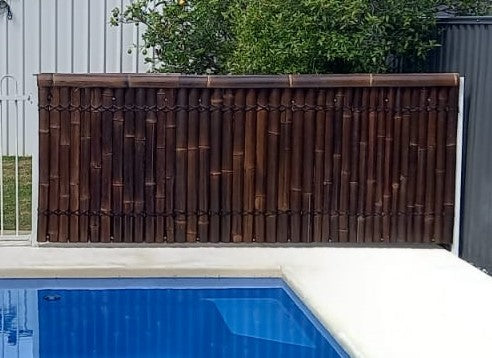 Bamboo Fence Panels Perth - Dark Colour (H1200 x W1000mm)