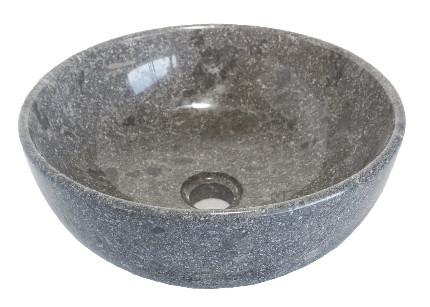Pure Form - Polished Marble Vanity Basin – 15cm Height – Cream or Grey – 35/40/45cm - Natural Stone