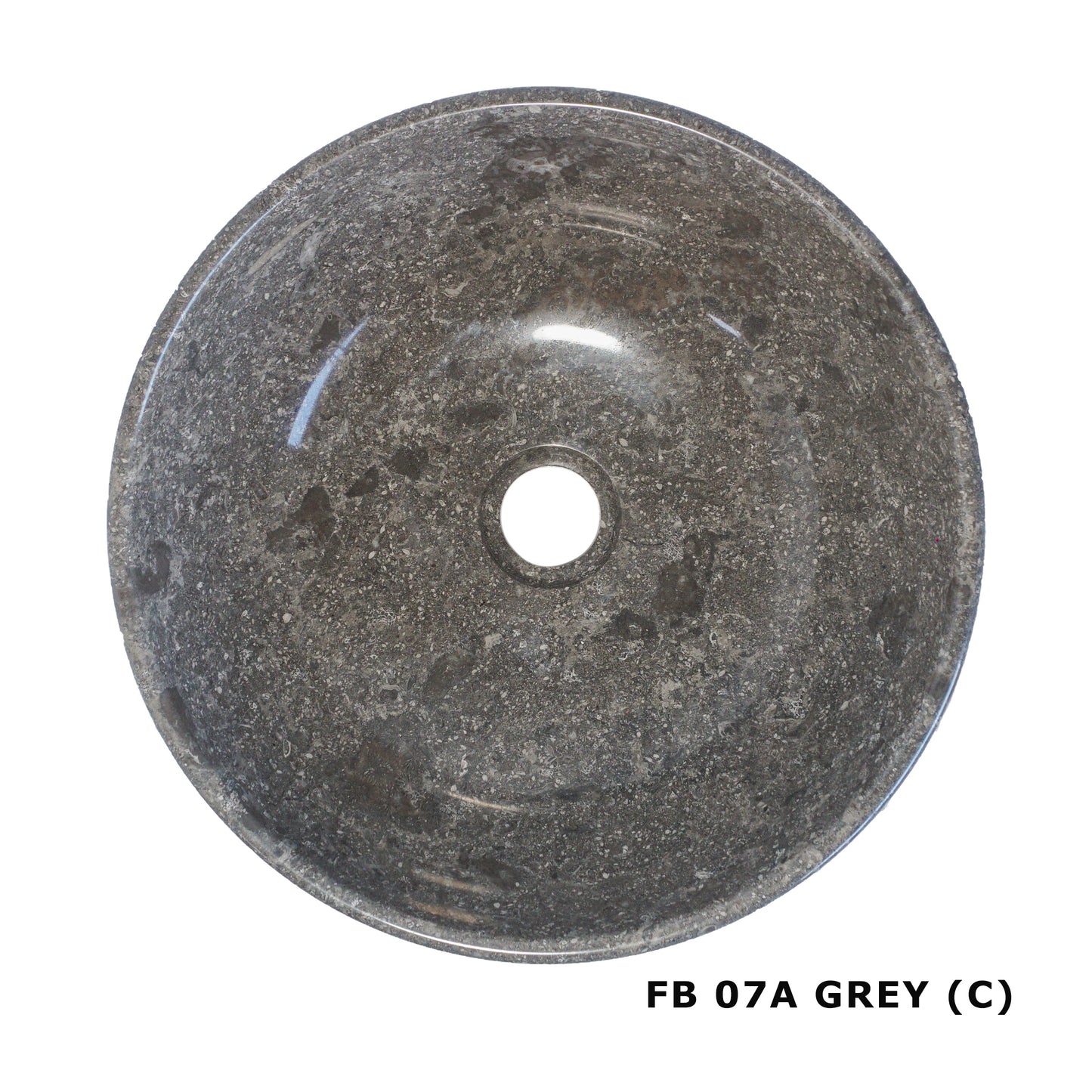 Polished Round Marble Basin – 12cm Height – Cream or Grey – Dia 35/40/45cm - Natural Stone