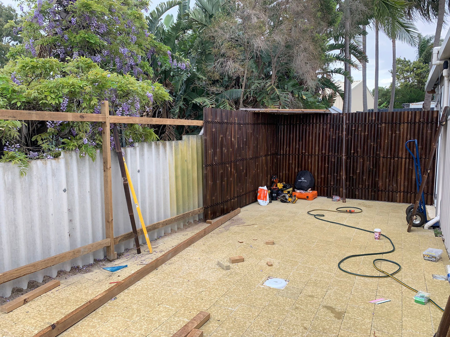 Bamboo Fence Panels Perth - Dark Colour (H2000 x W1000mm)