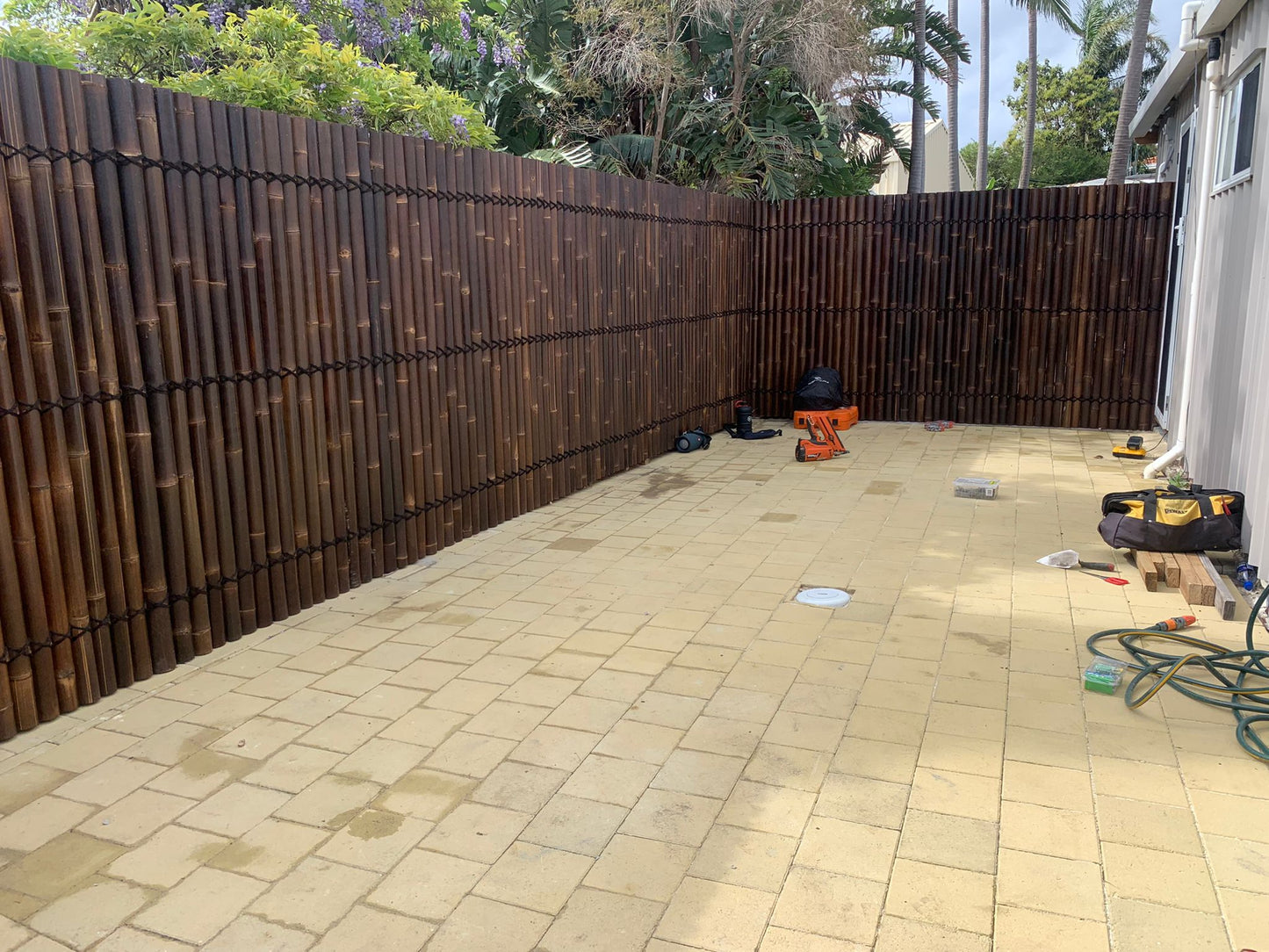 Bamboo Fence Panels Perth - Dark Colour (H1200 x W1000mm)