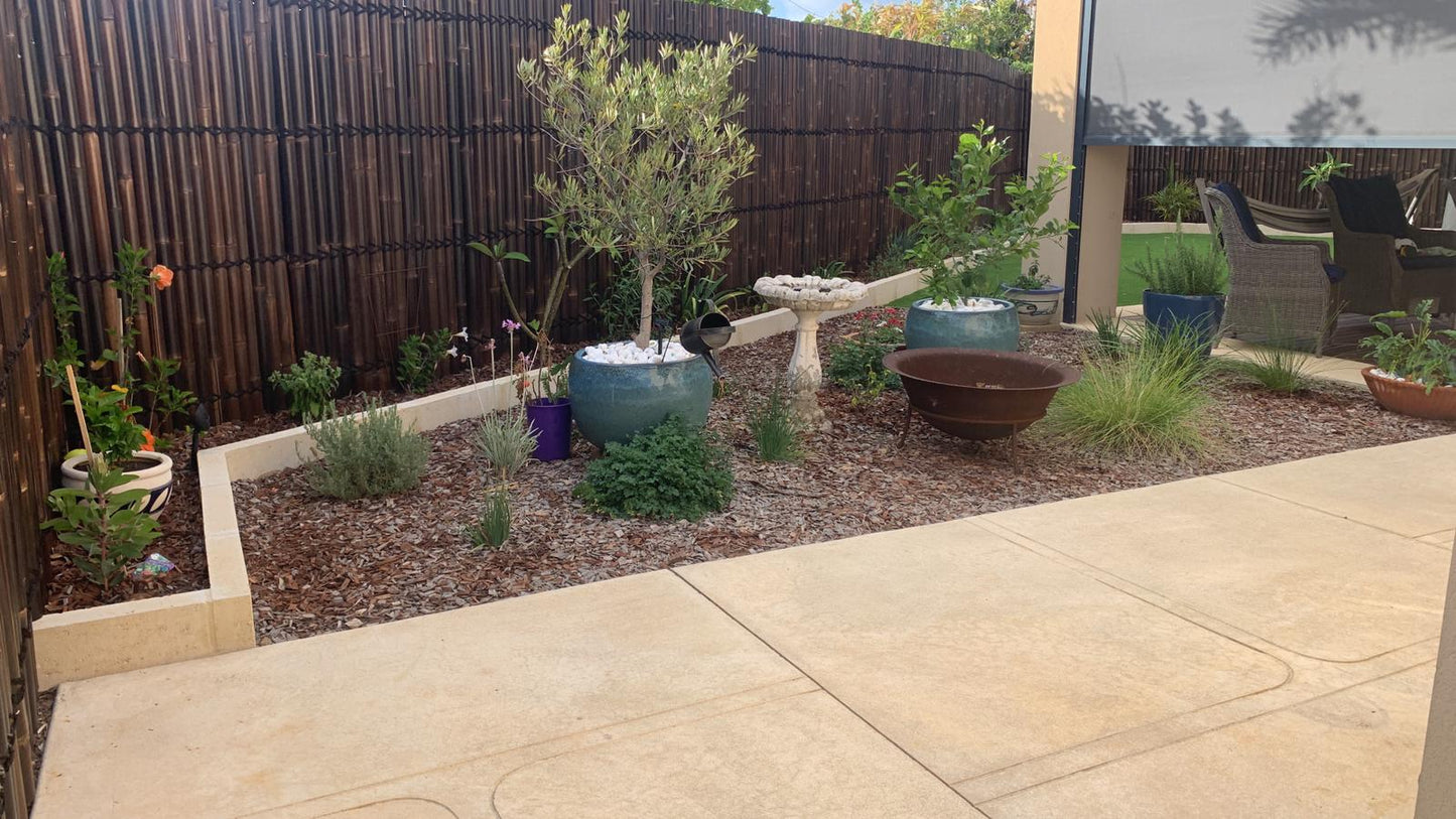 Bamboo Fence Panels Perth - Dark Colour (H1200 x W1000mm)