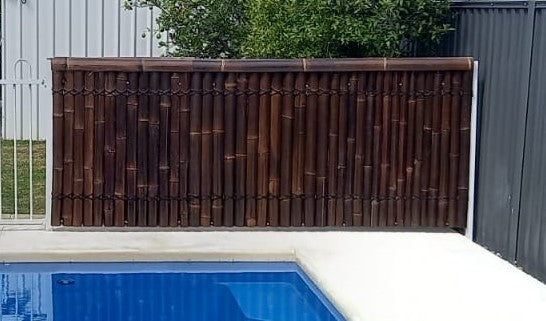 Bamboo Fence Panels Perth - Dark Colour (H1800 x W1000mm)