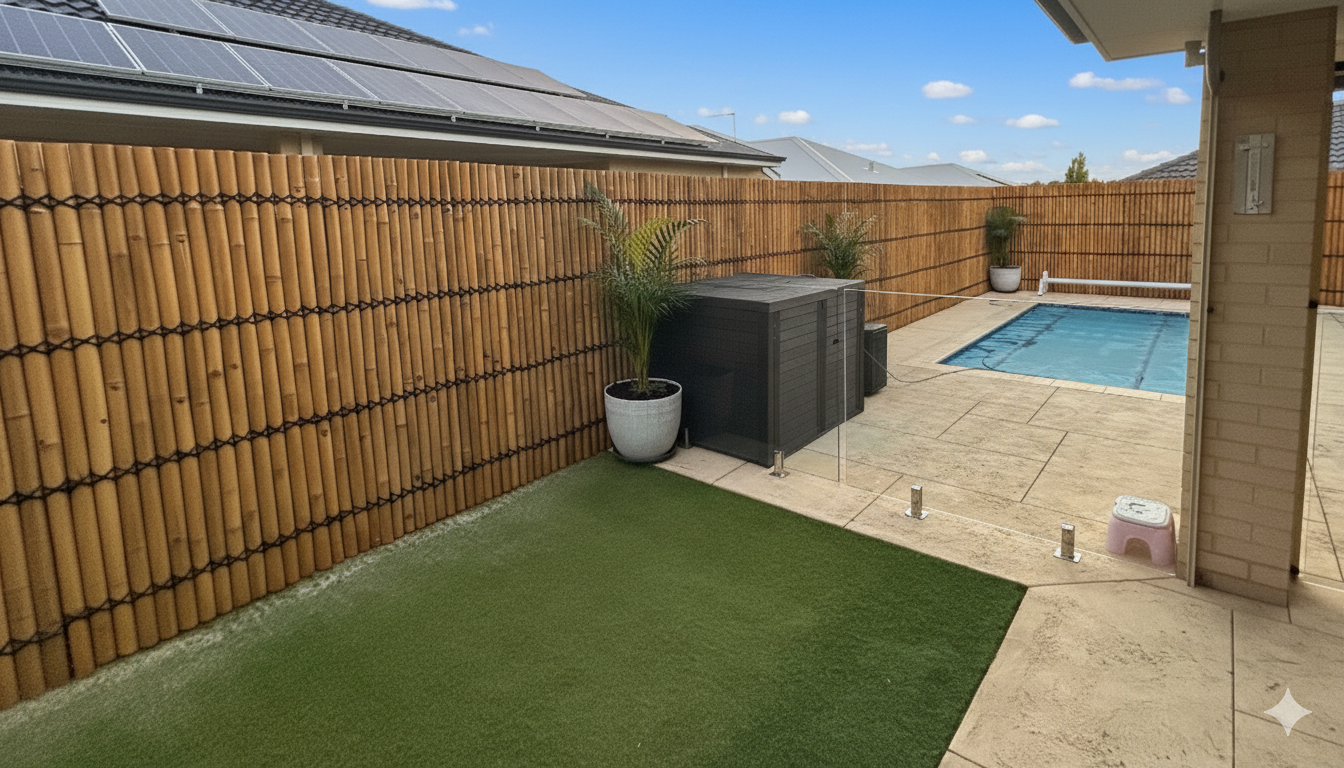 Bamboo Fence Panels Perth - Natural Colour (H2400 x W1000mm)