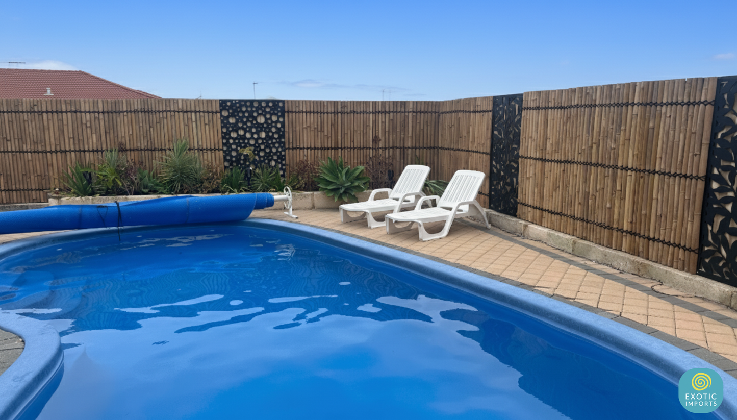 Bamboo Fence Panels Perth - Natural Colour (H2400 x W1000mm)
