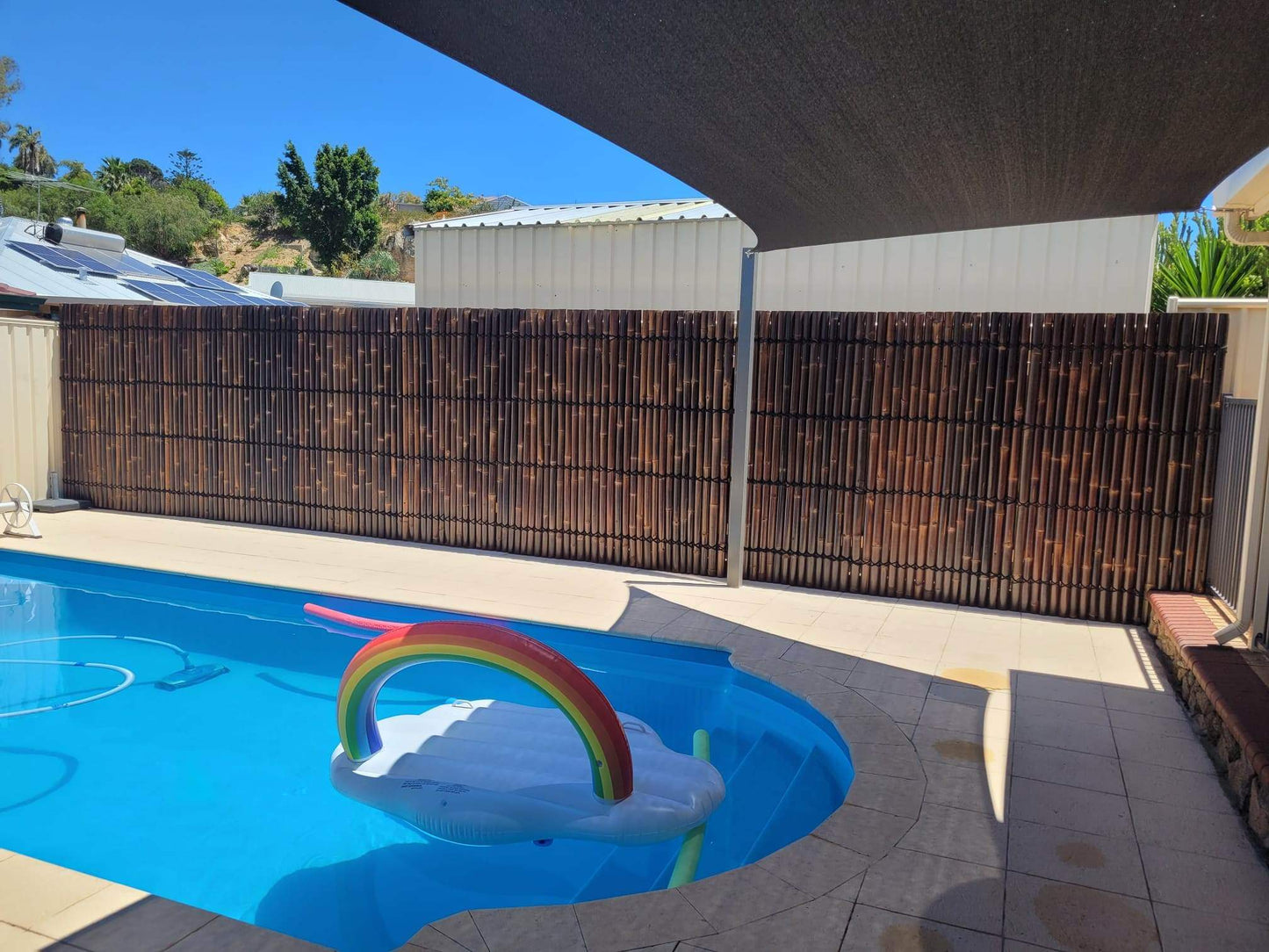 Bamboo Fence Panels Perth - Dark Colour (H1200 x W1000mm)
