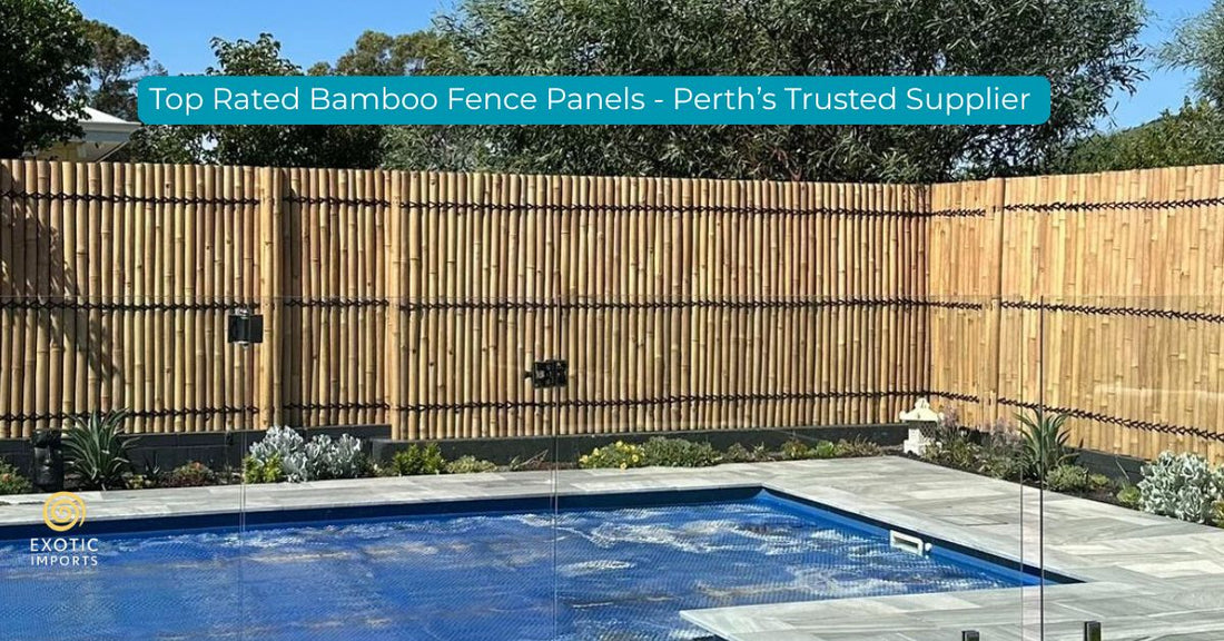 Why Perth buyers choose Exotic Imports bamboo fencing