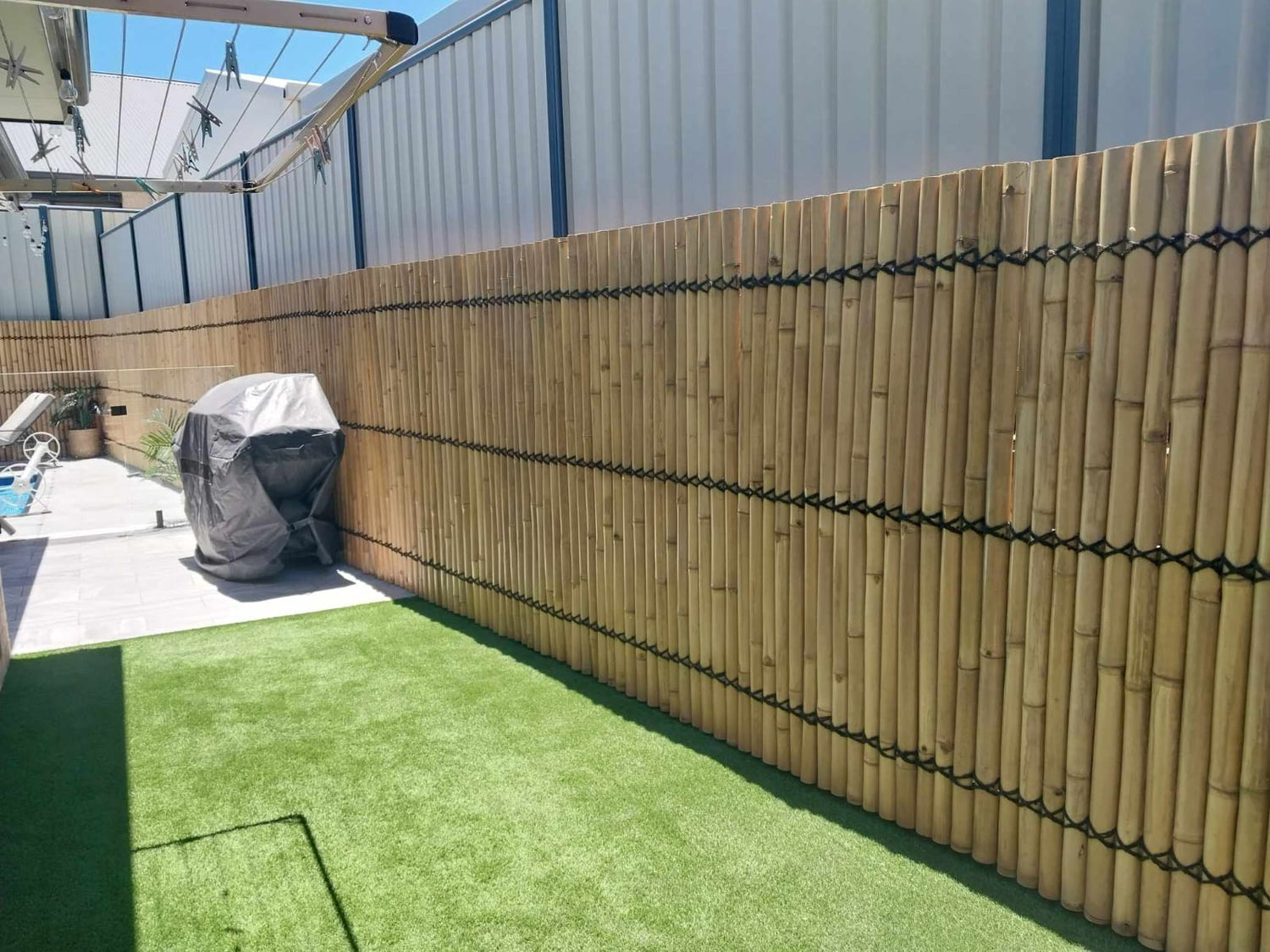 Bamboo Fence Panels and Privacy Screening - Perth - Natural Colour