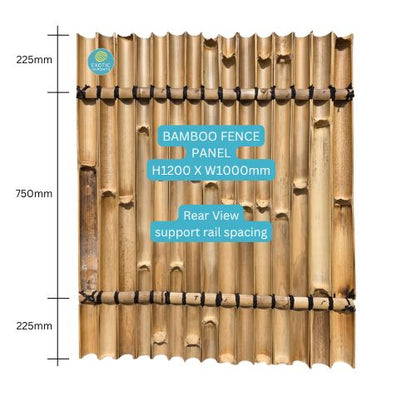 Bamboo Fence Panels Perth – 1200mm x 1000mm Natural Screening