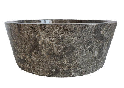 Forma Lucid - Marble Vanity Basin - Polished finish - H15cm - Cream or grey - Dia 40cm - Natural Stone