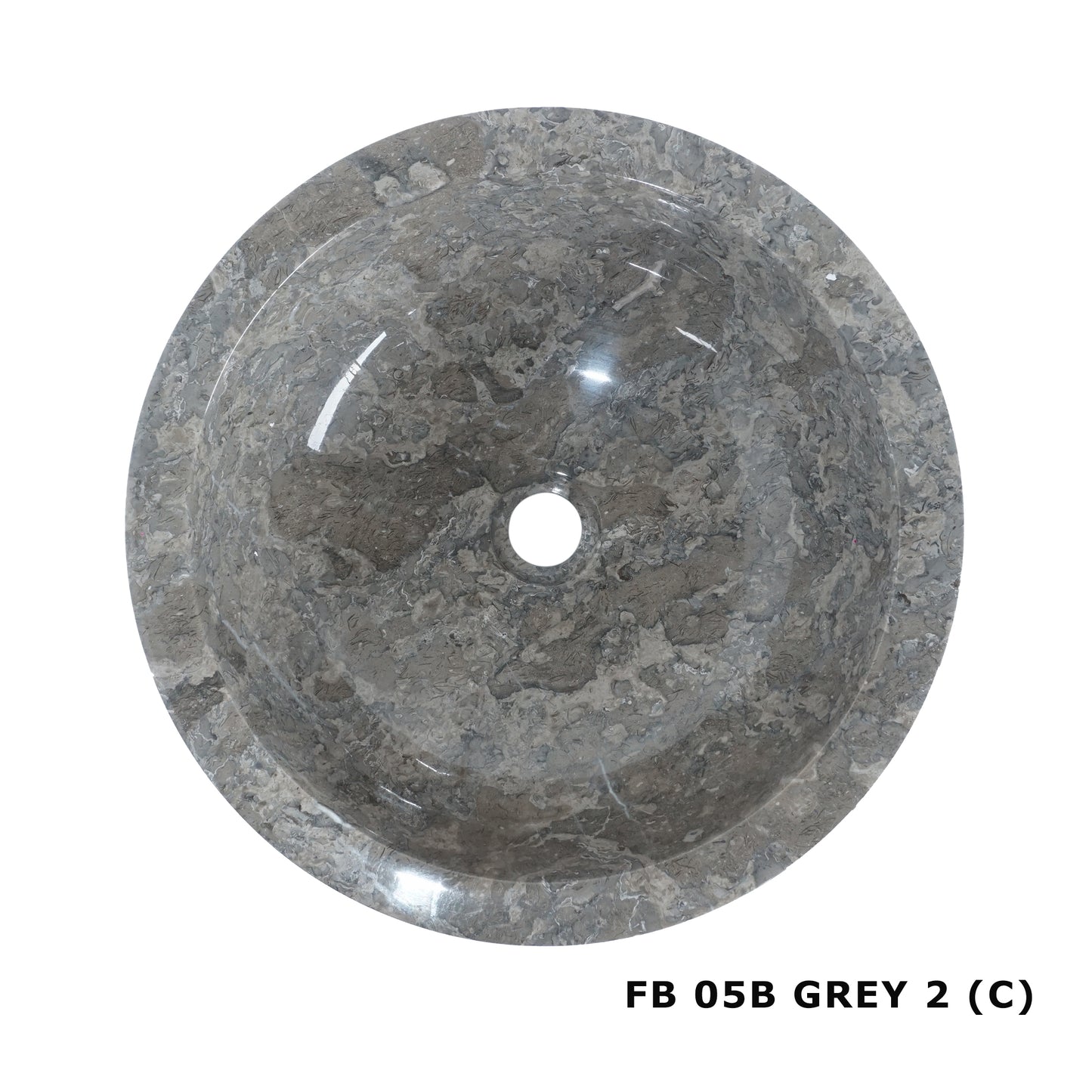 Forma Lucid - Marble Vanity Basin - Polished finish - H15cm - Cream or grey - Dia 40cm - Natural Stone