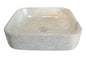 Forma Bloc – Polished Marble Vanity Basin Rectangular – Cream or Grey