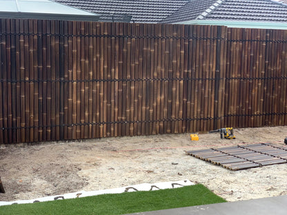 Bamboo Fence Panels Perth - Dark Colour (H1200 x W1000mm)