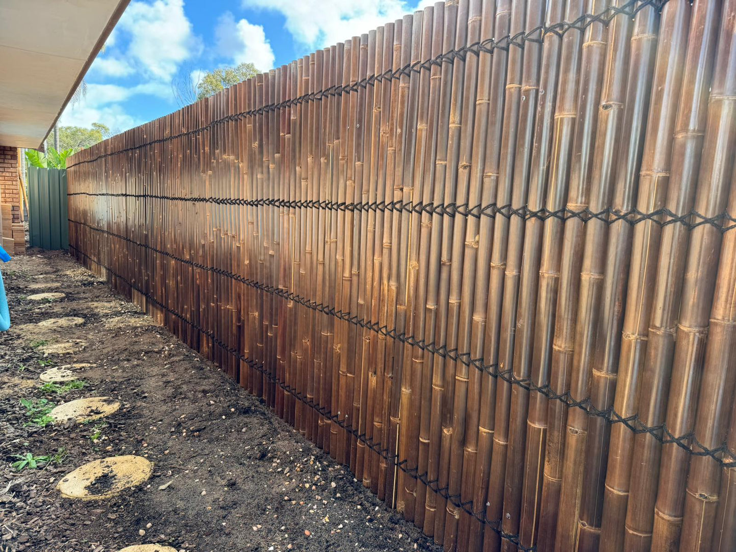 Bamboo Fence Panels Perth - Dark Colour (H1200 x W1000mm)