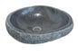 Natural River stone Bathroom Basin - Rock Exterior - Polished Interior - sm/med/lge - dark grey