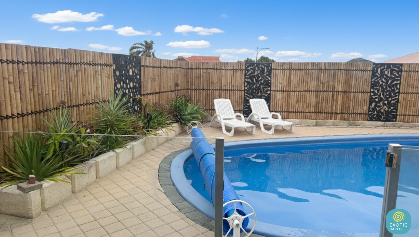 Bamboo Fence Panels Perth - Natural Colour (H2400 x W1000mm)