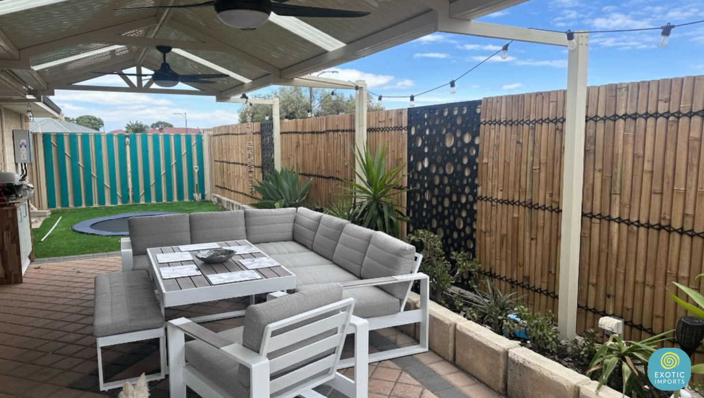 Bamboo Fence Panels Perth - Natural Colour (H2400 x W1000mm)