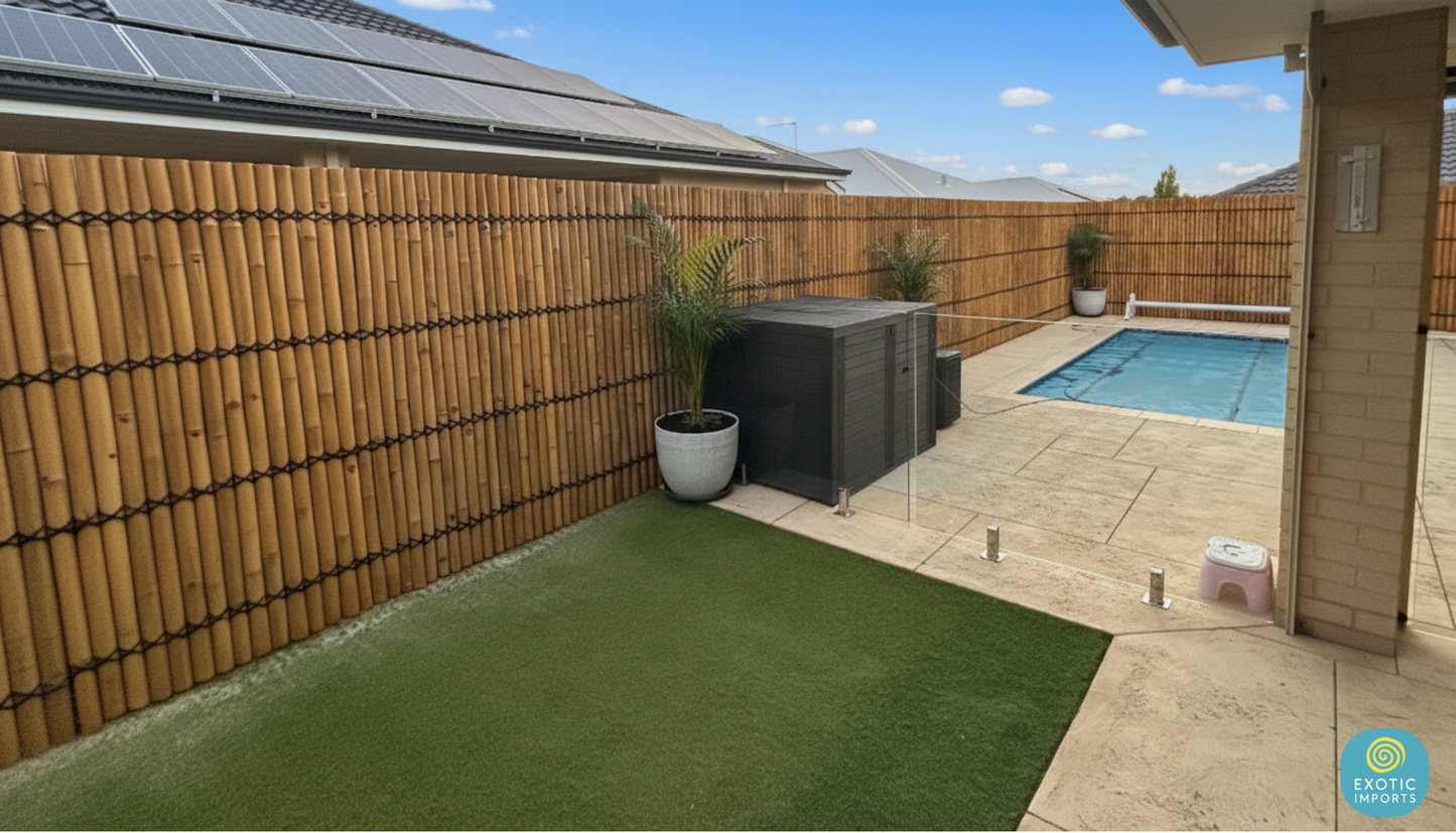 Bamboo Fence Panels Perth - Natural Colour (H2400 x W1000mm)