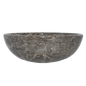 Polished Round Marble Vanity Basin – 15cm Height – Cream or Grey – 35/40/45cm - Natural Stone